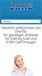 Mobile Screenshot of onetel.de